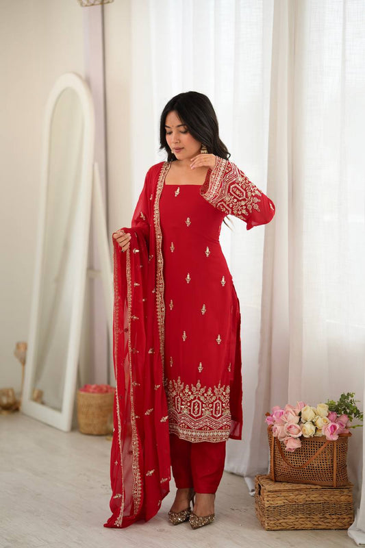 Ready to Wear Premium Georgette Embroidered Suit Set