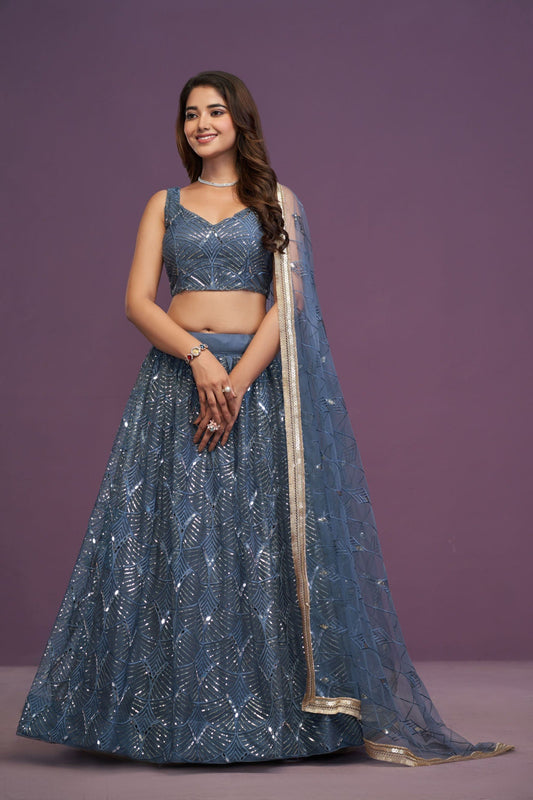 Festive Mirror Work Lehenga Choli