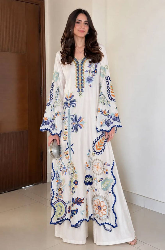Star Silk Real Mirror Pakistani Long Kurti Set for Gen Z Girls
