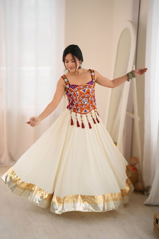 Navratri Festive Mirror Work Lehenga Choli