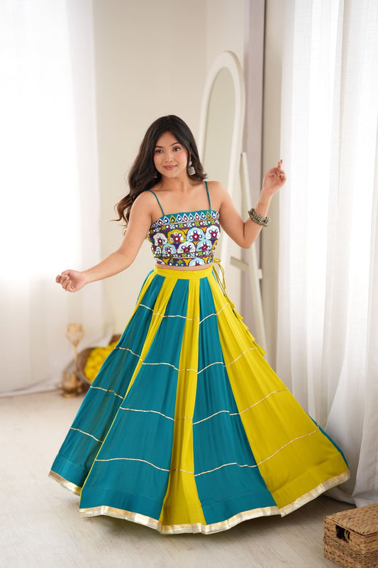 Royal Wedding Lehenga Gota Patti Mirror Work Set