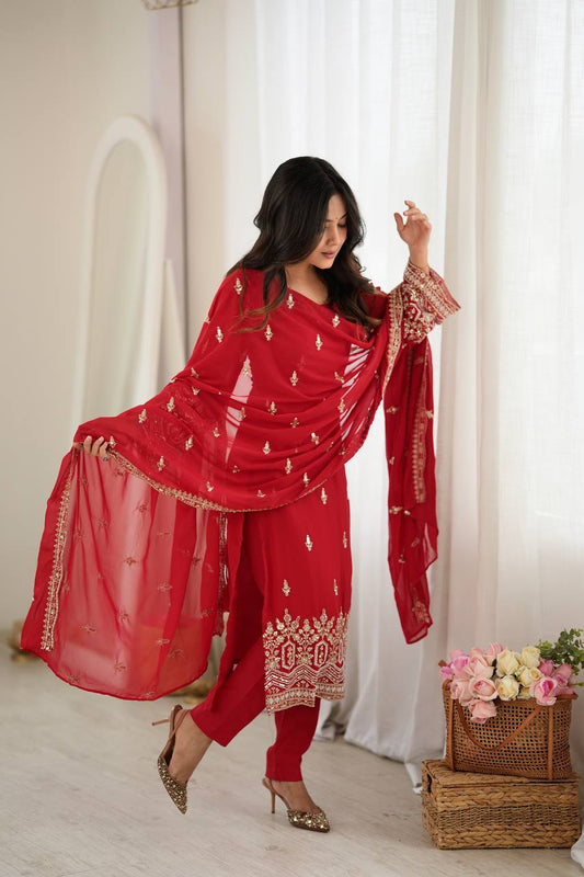 Ready to Wear Premium Georgette Embroidered Suit Set