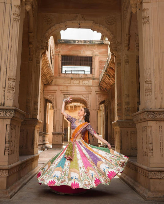 Navratri Mirrorwork Designer Lehenga