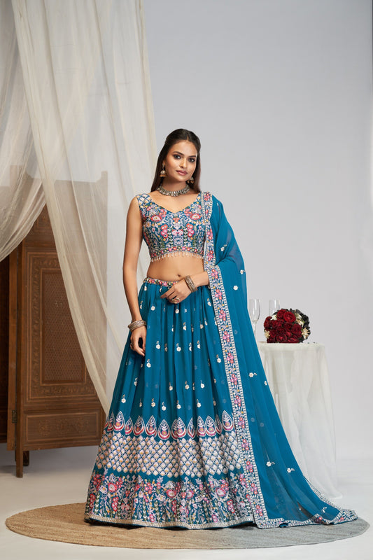 Wedding Wear Georgette Lehenga Choli