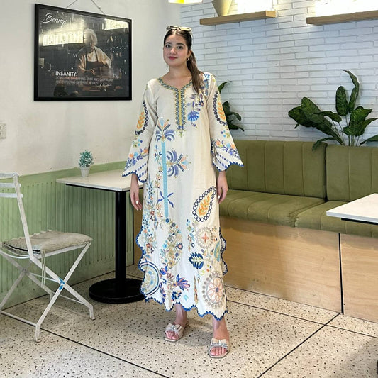 Star Silk Real Mirror Pakistani Long Kurti Set for Gen Z Girls