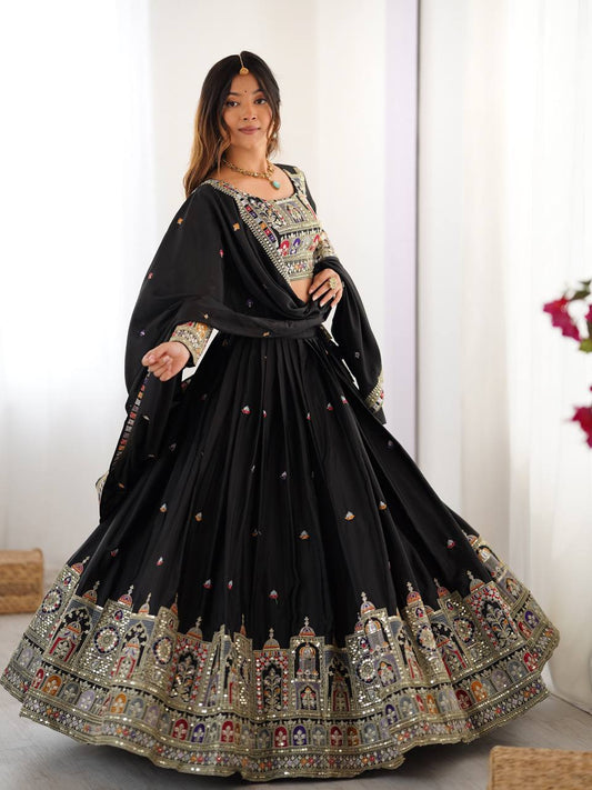 Elegant French Crepe Lehenga Choli