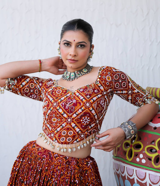 Garba Special Navratri Royal Printed Lehenga Choli