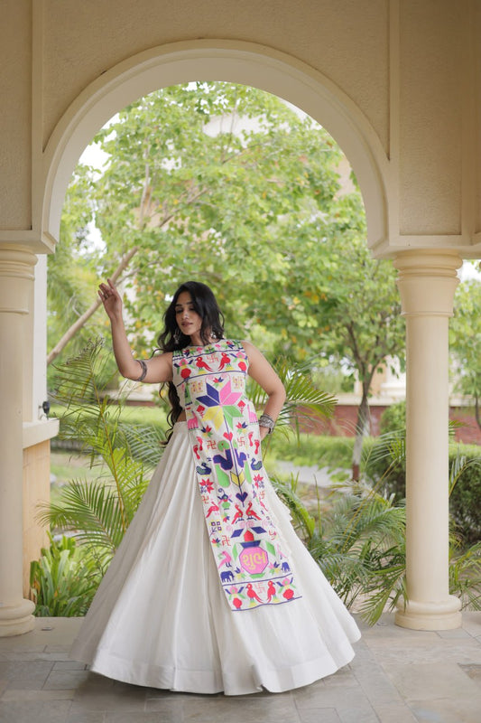 Cora Cotton 6M Flair Lehenga Gamthi Blouse Set