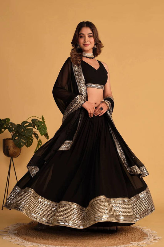 Designer Traditional Sequin Embroidered Lehenga Choli Set