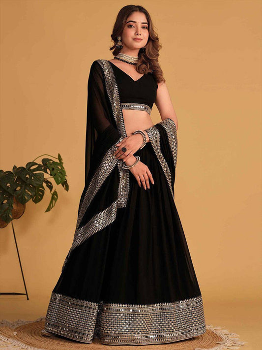 Designer Traditional Sequin Embroidered Lehenga Choli Set