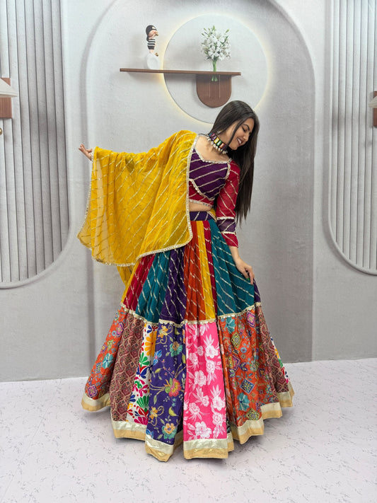 Traditional Vintage Embroidery Navratri Chaniya Choli
