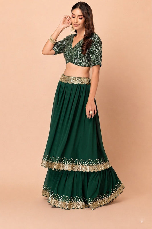 Royal Georgette Sequence Work Lehenga Collection