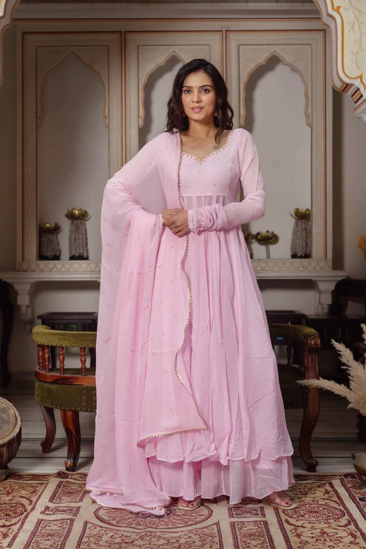 Royal Anarkali Festive, Wedding  Function Wear