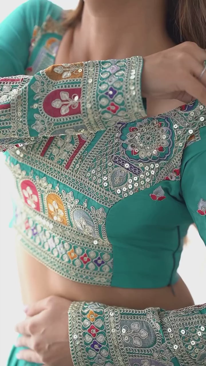 Elegant French Crepe Lehenga Choli