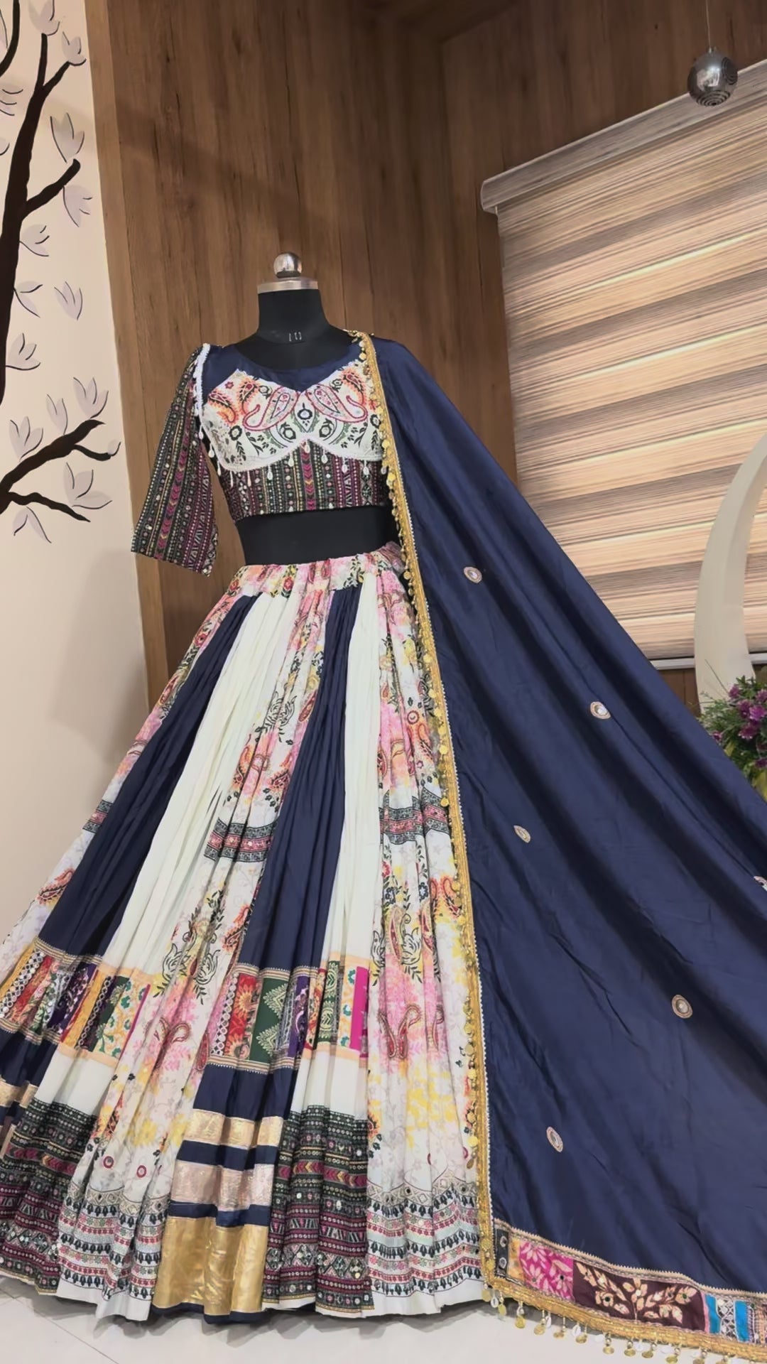 Exclusive Navratri Mirror Work Lehenga Choli