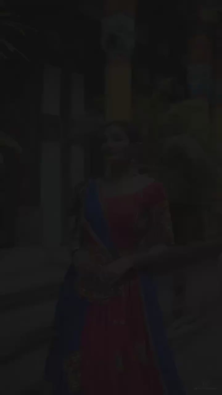 Garba Glow Printed Mirror Work Lehenga Choli