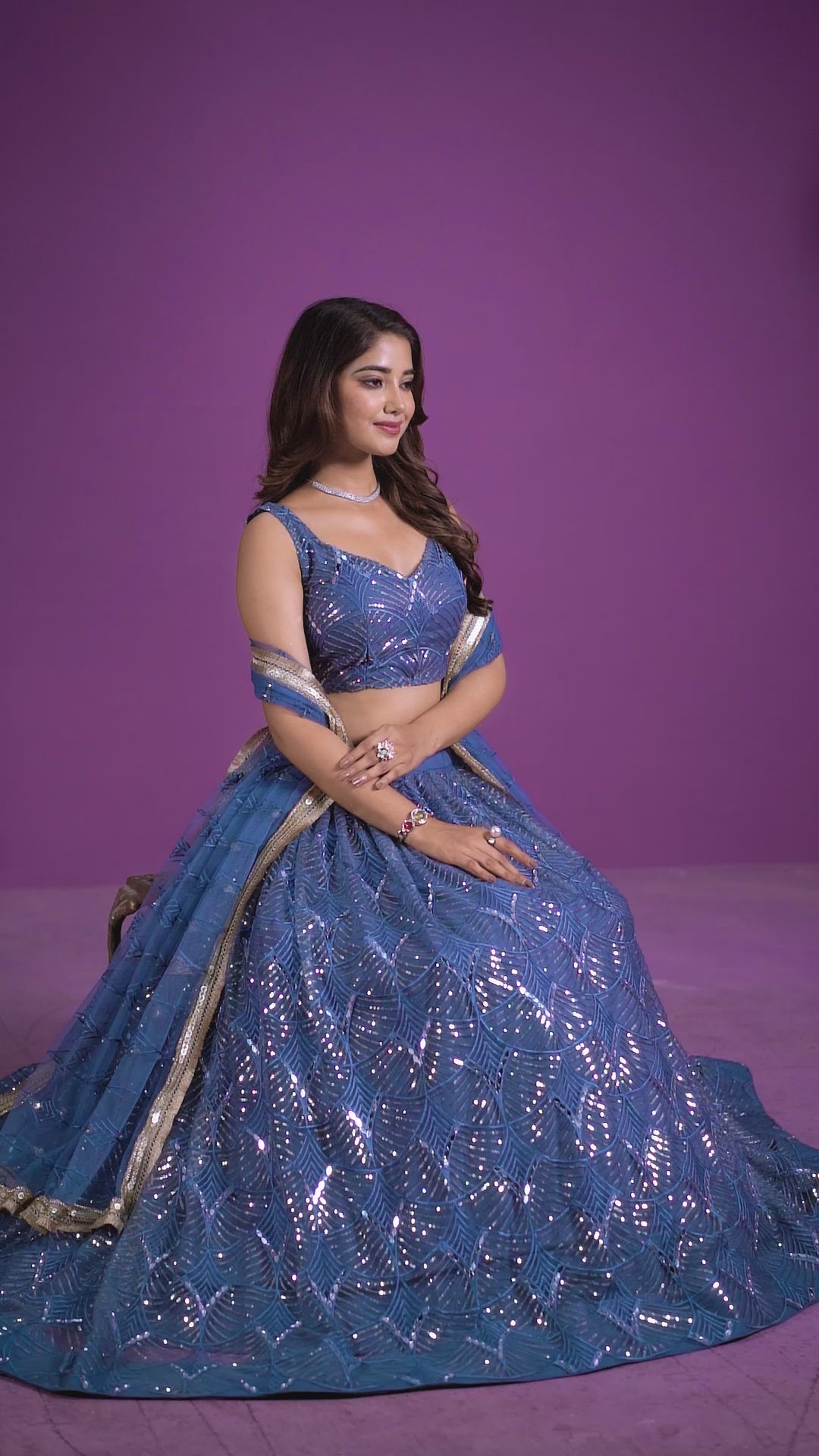 Festive Mirror Work Lehenga Choli