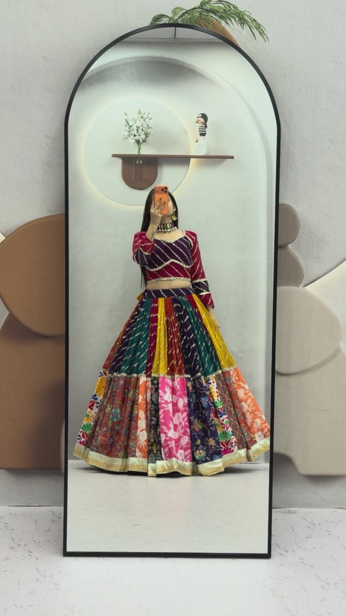 Traditional Vintage Embroidery Navratri Chaniya Choli