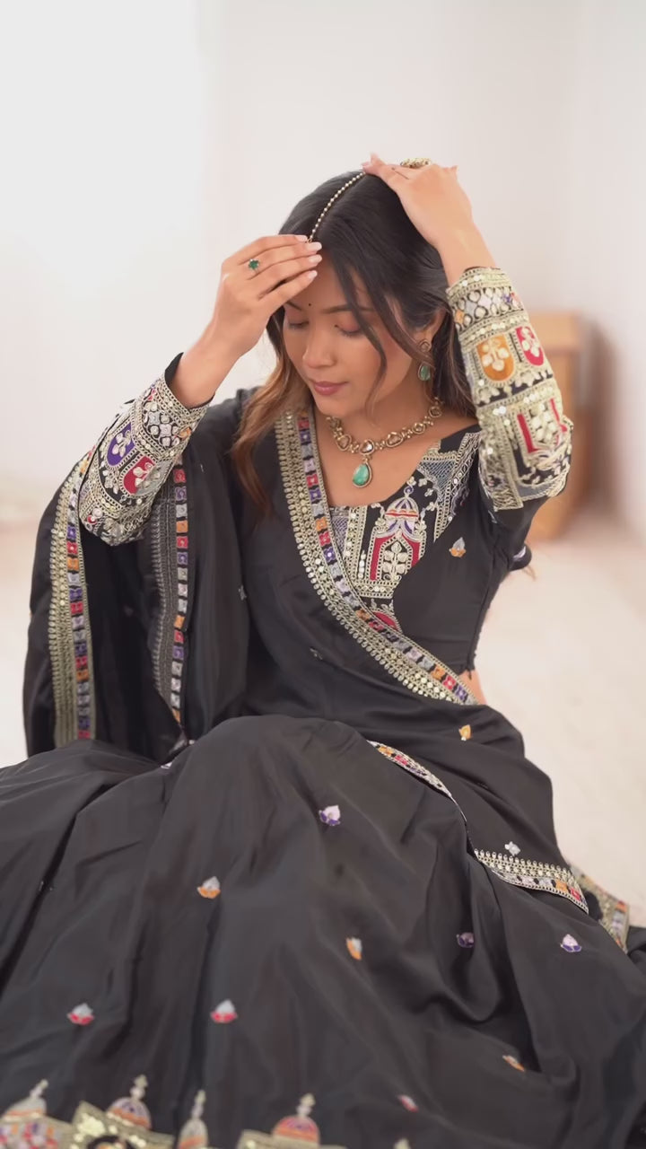 Elegant French Crepe Lehenga Choli