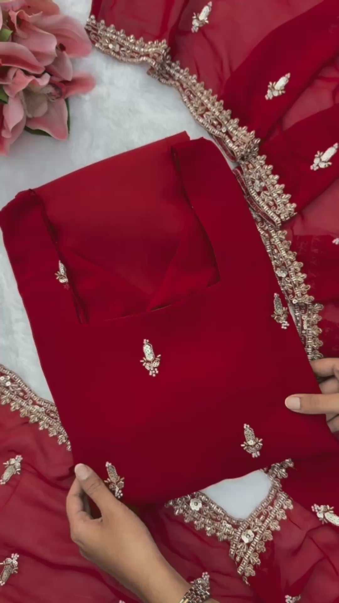 Ready to Wear Premium Georgette Embroidered Suit Set