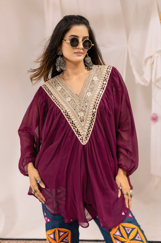 Traditional Kediya Denim Set